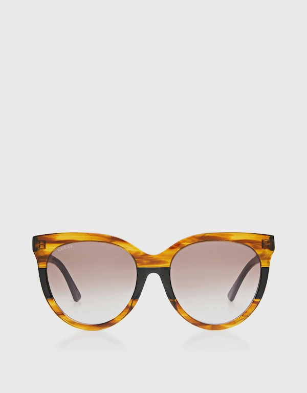 Gucci 玳瑁貓眼太陽眼鏡