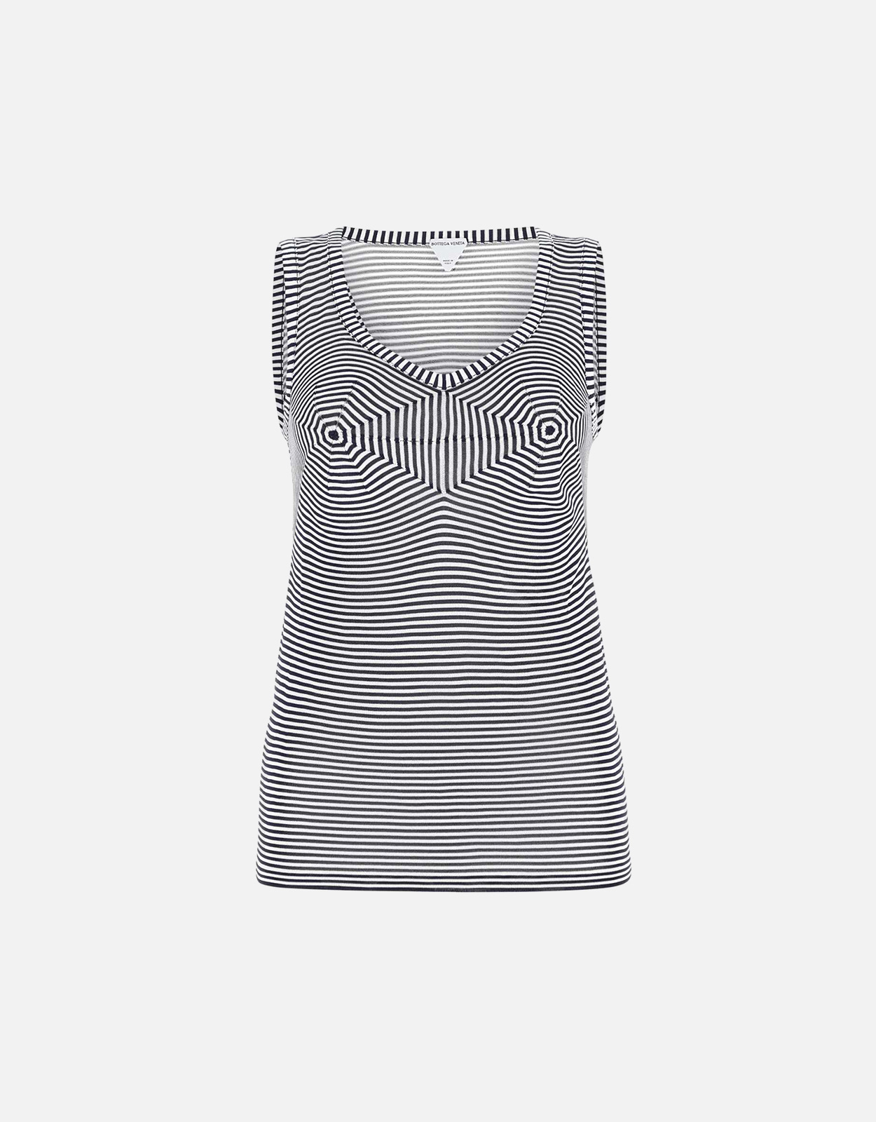 BOTTEGA VENETA Bottega Veneta Striped Sleeveless Top - M　ボッテガ・ヴェネタ ストライプ ノースリーブ トップ - M