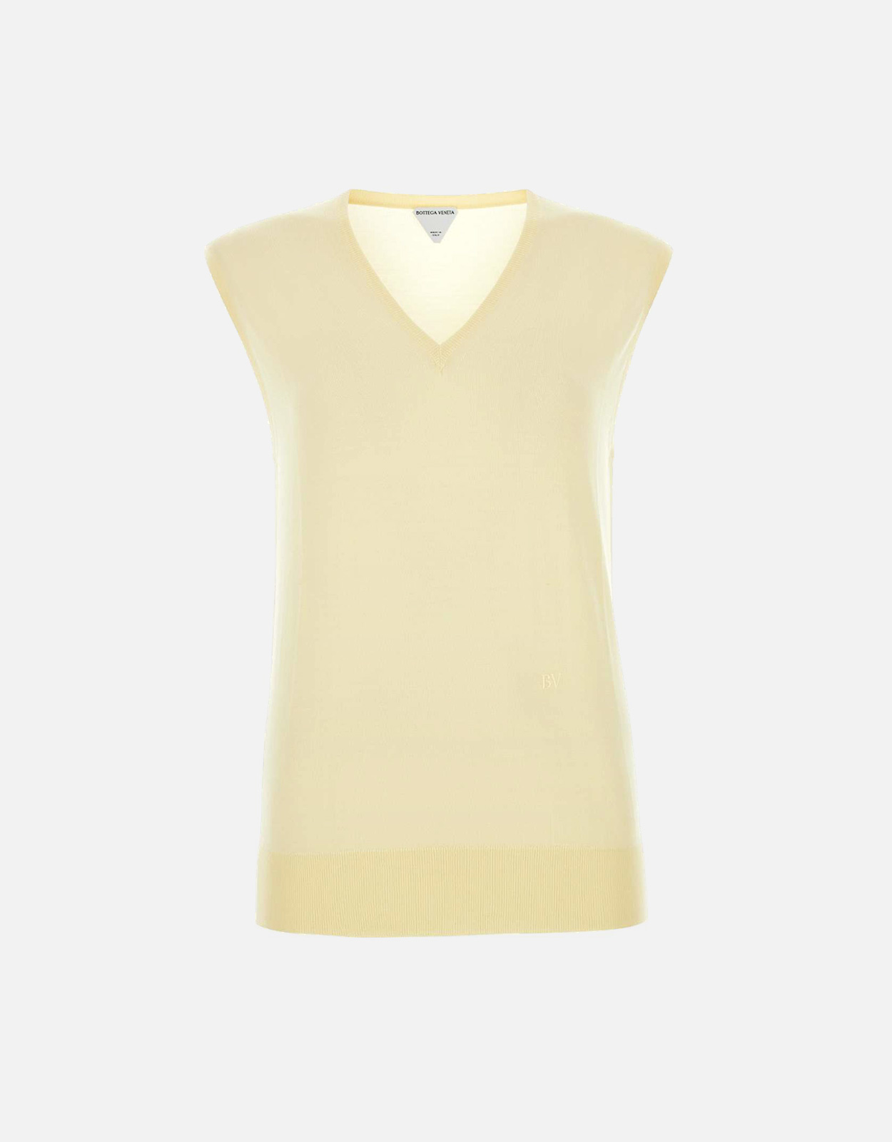 Bottega Veneta Cotton Blend V-Neck Vest () IFCHIC.COM