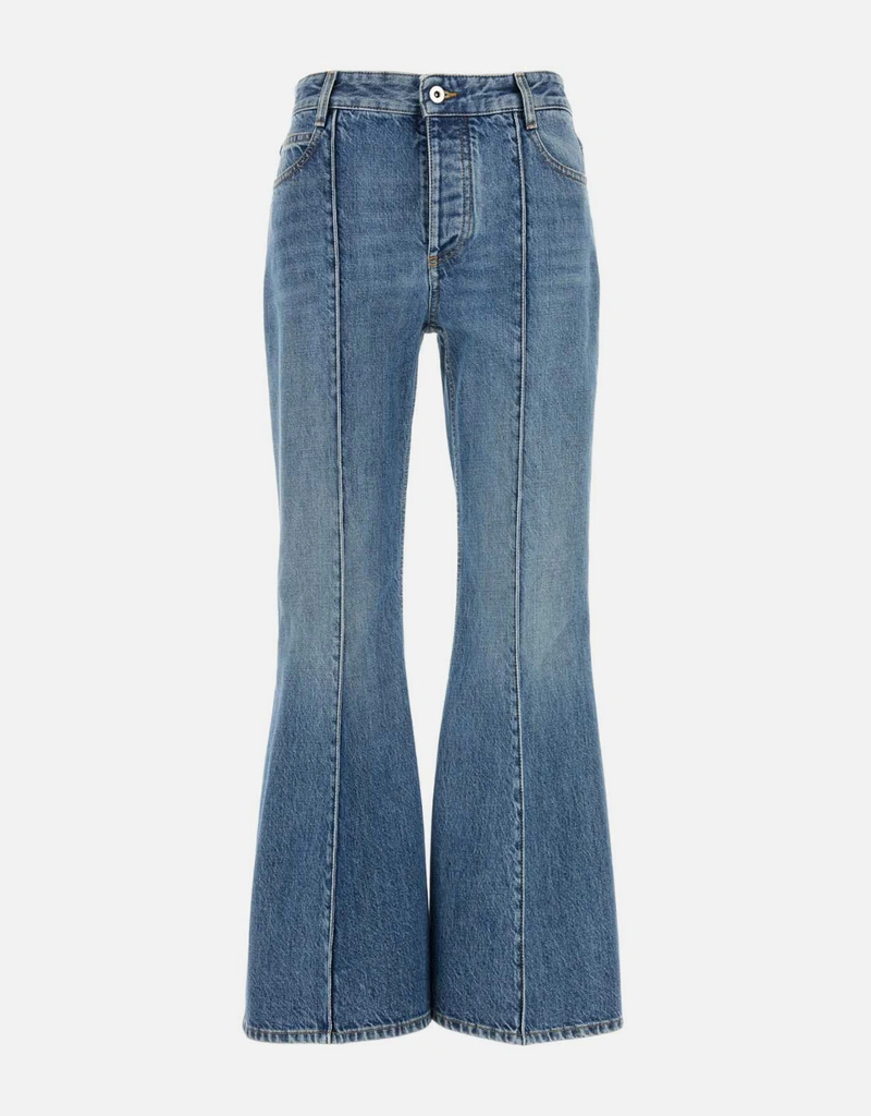 Bottega Veneta Denim Flared Jeans () IFCHIC.COM