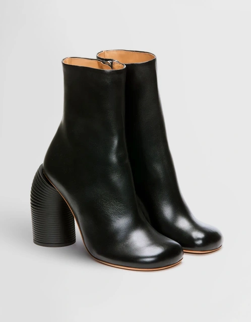 Leather Peculiar Spring High-Heeled Ankle Boots