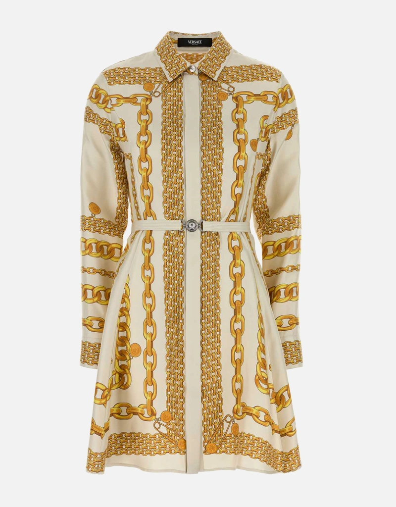 VERSACE 長袖シャツ　ドレスシャツ Versace シャツ シルク 長袖 【公式通販】