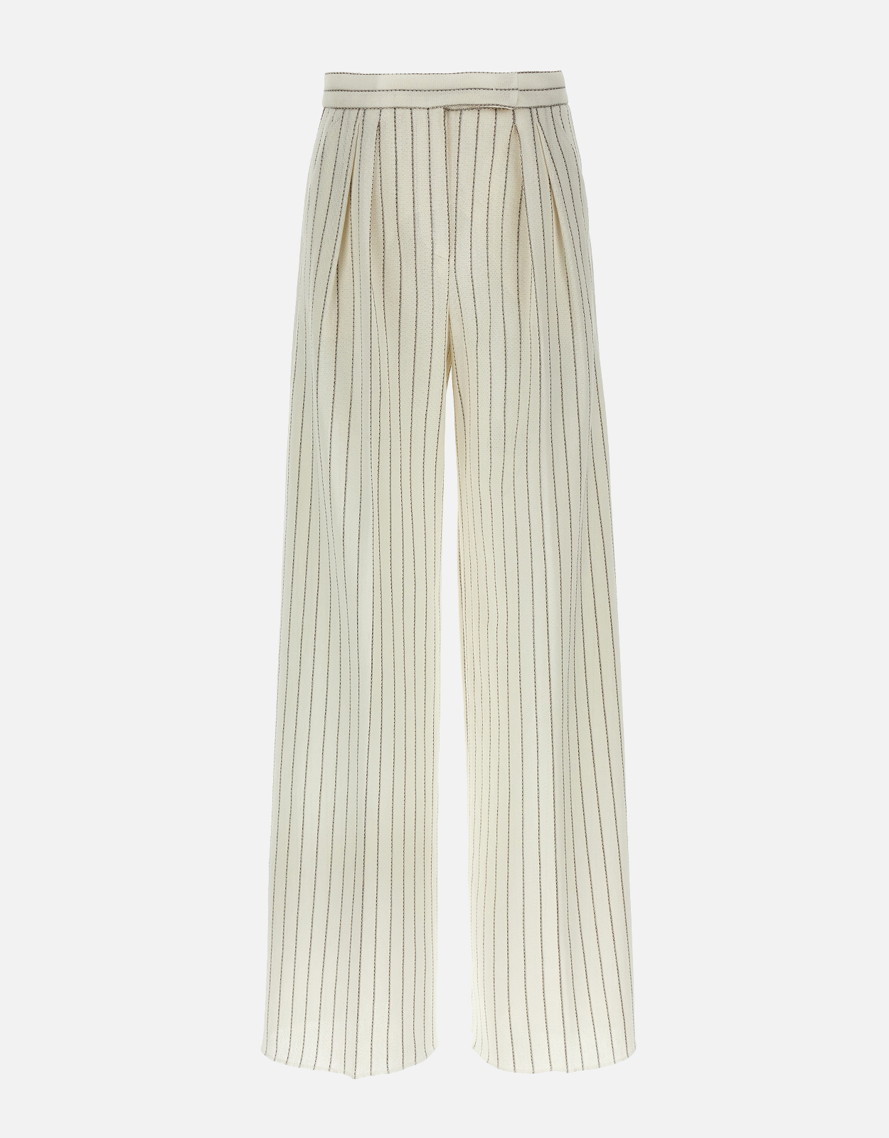 Max Mara Clarion Cotton And Linen Wide Pants - IT 34