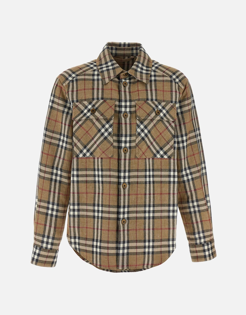 Burberry Men's Cotton Linen Blend Shirt () IFCHIC.COM