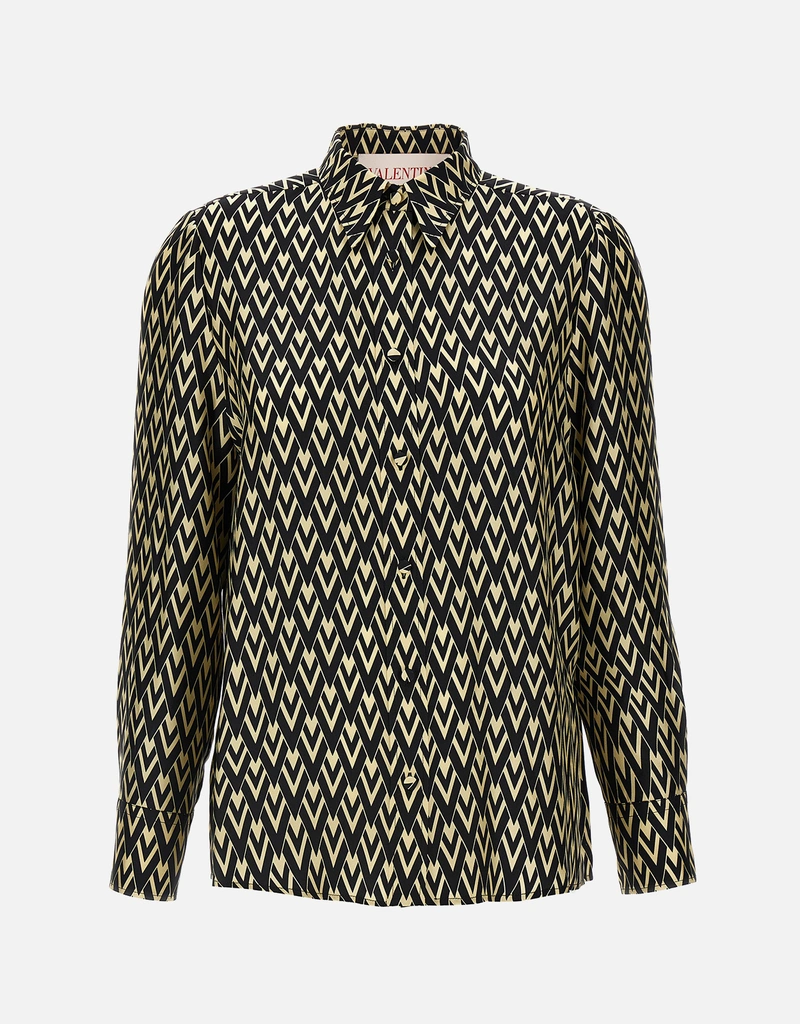 Valentino Garavani Toute La V シルクシャツ () IFCHIC.COM
