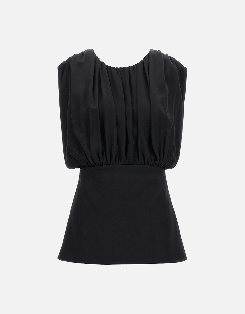 Jil Sander プリーツ付きプラストロントップ () IFCHIC.COM