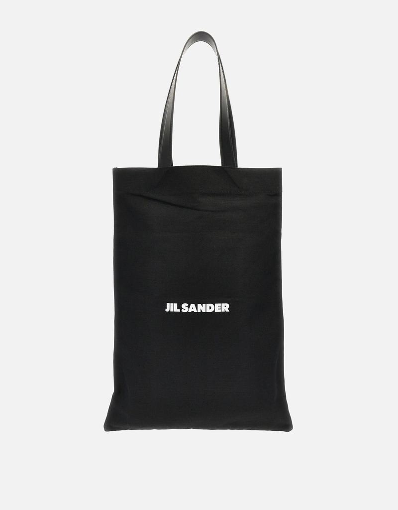 Jil Sander リネン混フラットタイプ大型ショッピングバッグ () IFCHIC.COM