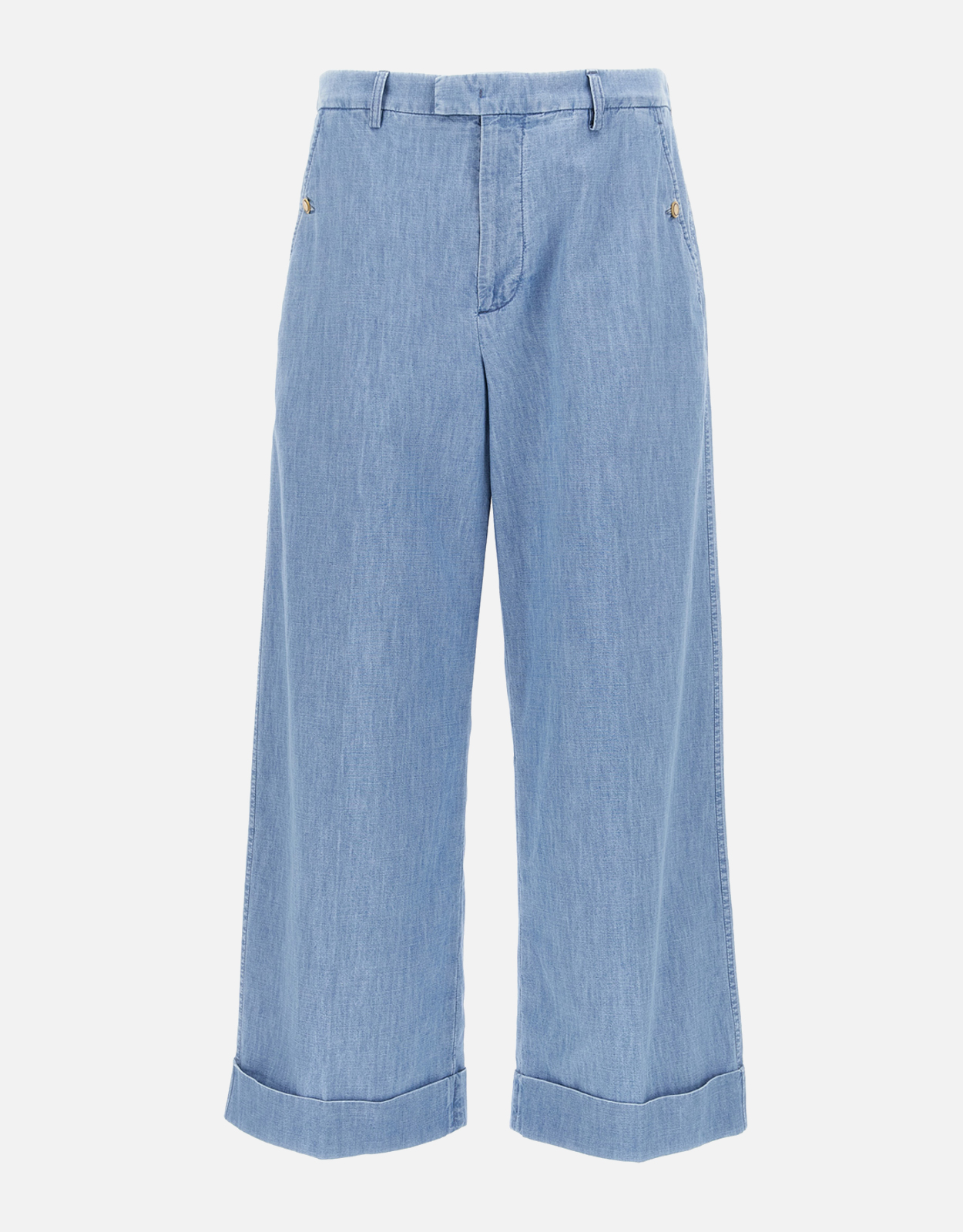 VALENTINO Valentino Garavani Men's Turn-Up High-Waisted Jeans - IT 48　ヴァレンティノ ガラヴァーニ メンズ ターンアップ ハイウエスト ジーンズ - IT 48
