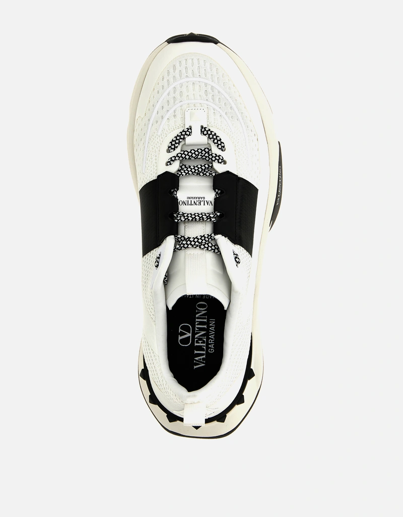 Valentino Garavani True Act メッシュとラバー生地のスニーカー