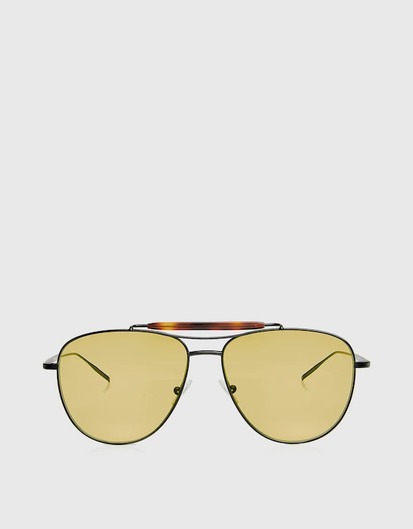 Tomas Maier Mirrored Metal Aviator Sunglasses