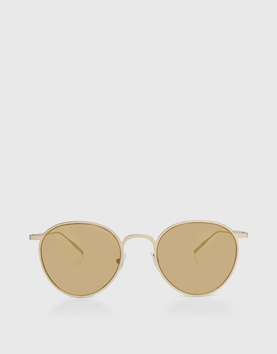Mirrored Metal Round Frame Sunglasses