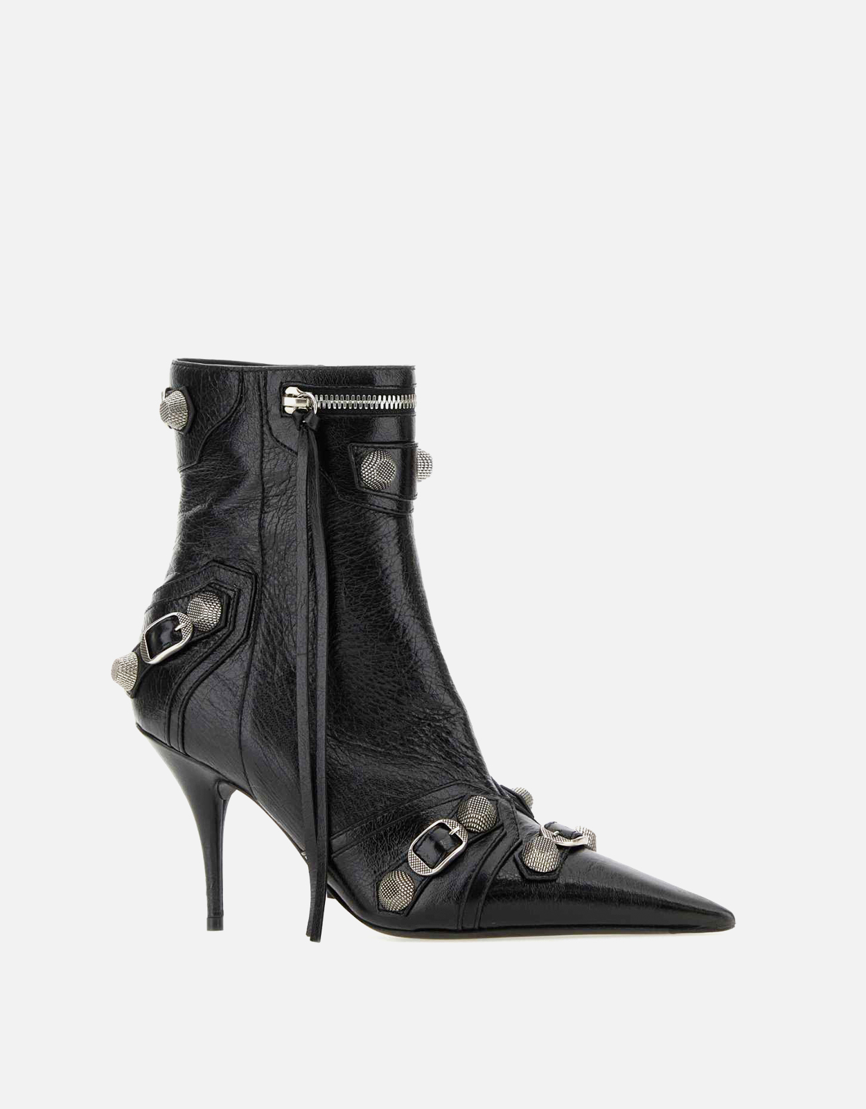 最終値下げ　約30万購入　BALENCIAGA CAGOLE BOOTIE 37 Balenciaga Cagole Lambskin High-Heeled Ankle Boots () IFCHIC.COM