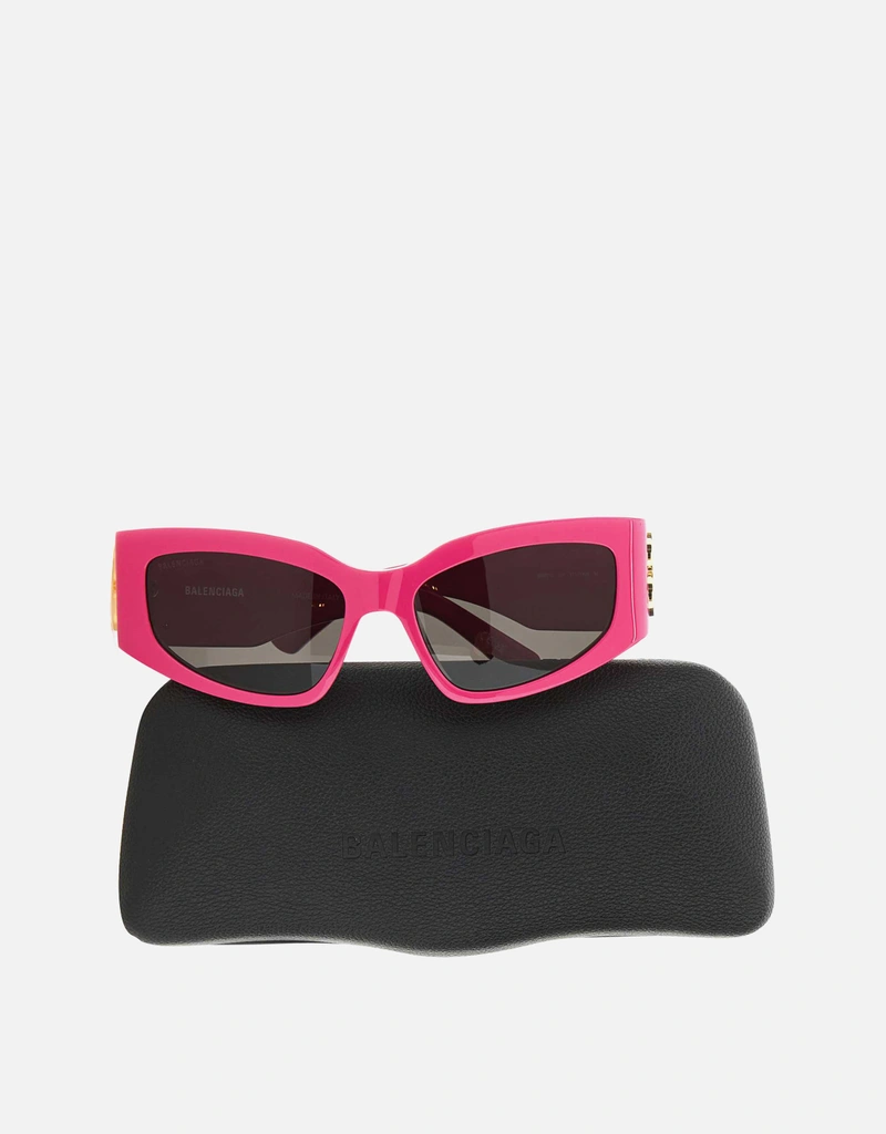Balenciaga Fuchsia Acetate Bossy Cat Sunglasses () IFCHIC.COM