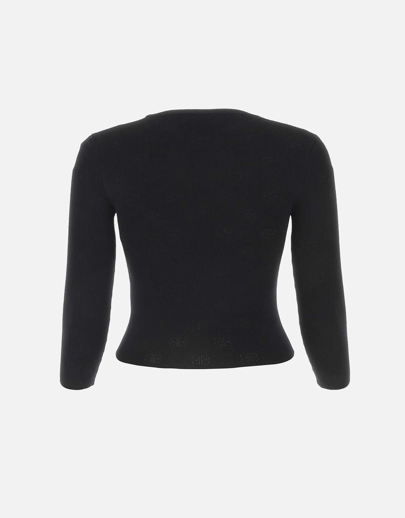 Balenciaga ブラックウールブレンズセーター () IFCHIC.COM