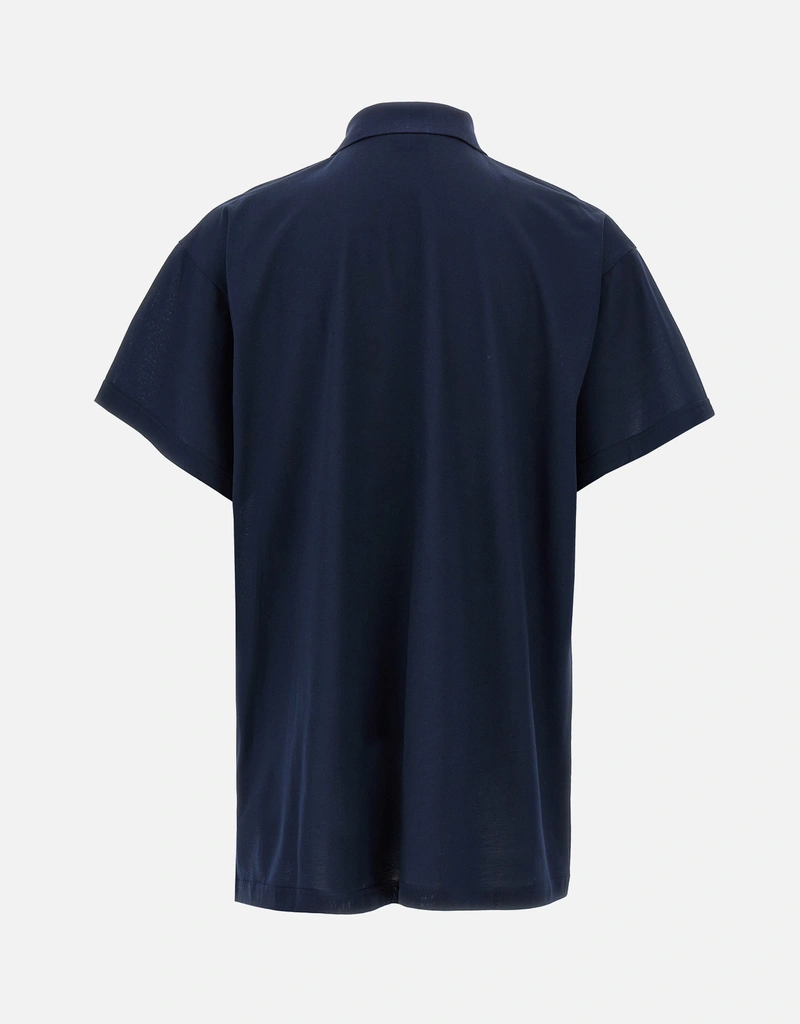 Balenciaga Men's Cotton Embroidery Polo Shirt () IFCHIC.COM