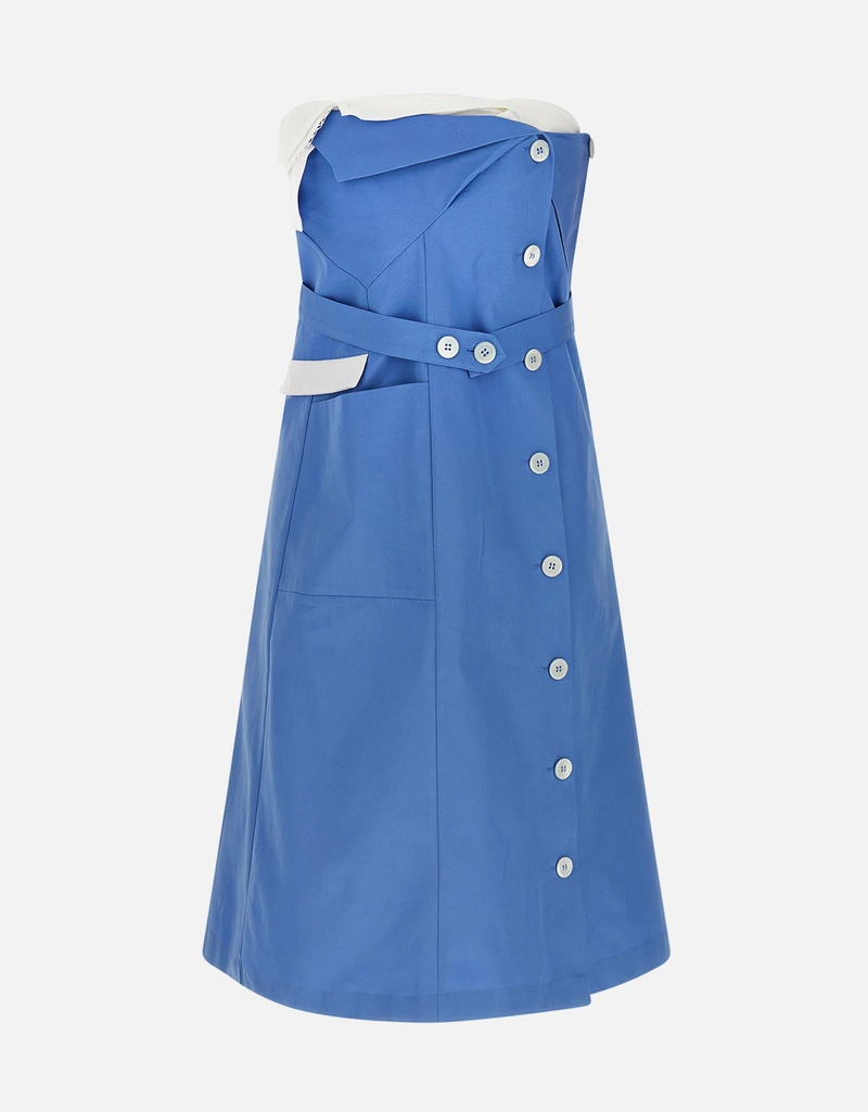 Miu Miu Cotton Off-The-Shoulder Mini Dress () IFCHIC.COM