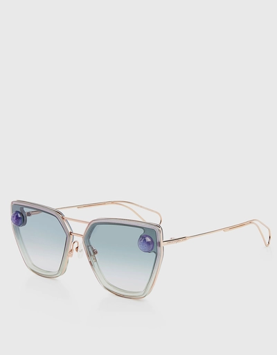 Transparent Square Sunglasses 