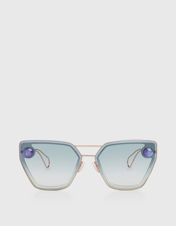 Christopher Kane Transparent Square Sunglasses 