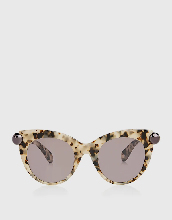 Tortoise Cat-eye Sunglasses