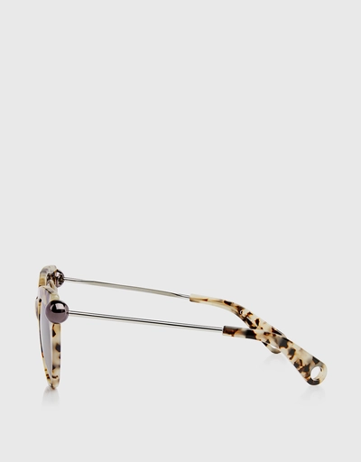 Tortoise Cat-eye Sunglasses