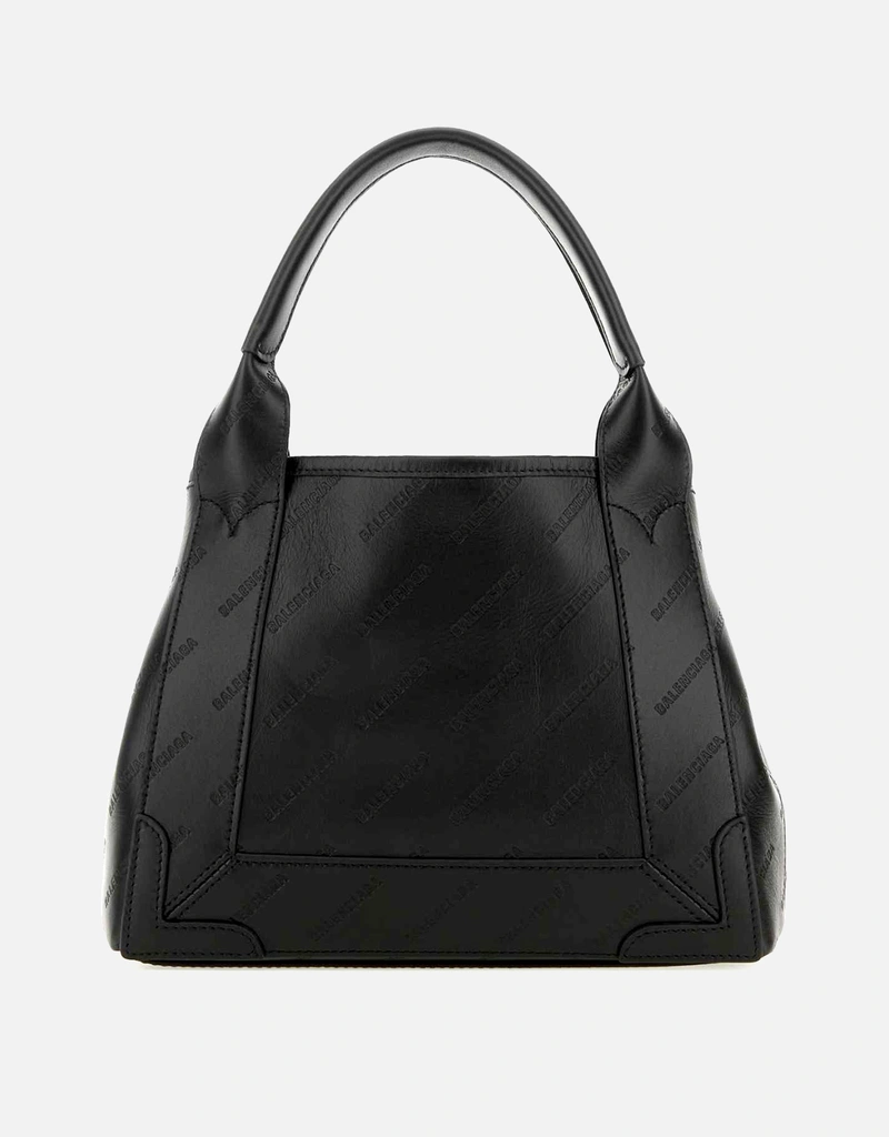 Balenciaga ブラックレザーカバスネイビーXSハンドバッグ () IFCHIC.COM