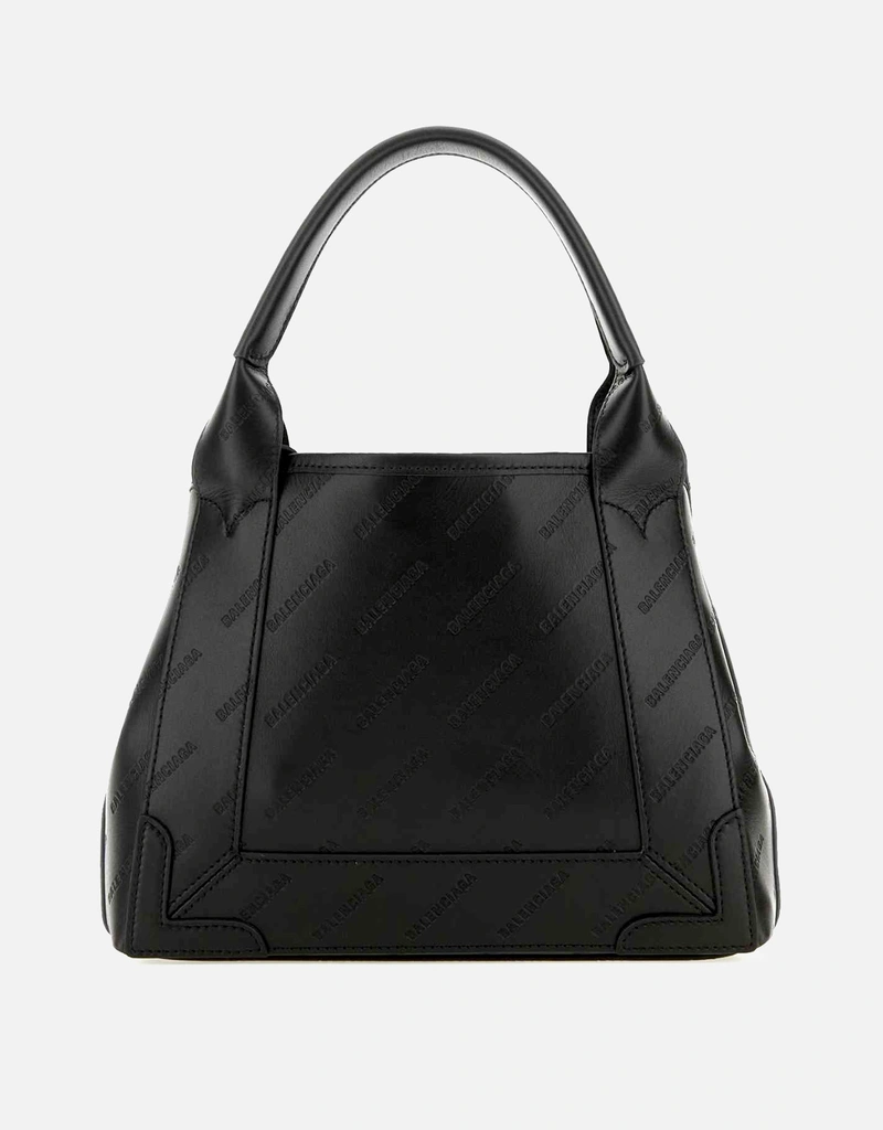 Balenciaga ブラックレザーカバスネイビーXSハンドバッグ () IFCHIC.COM