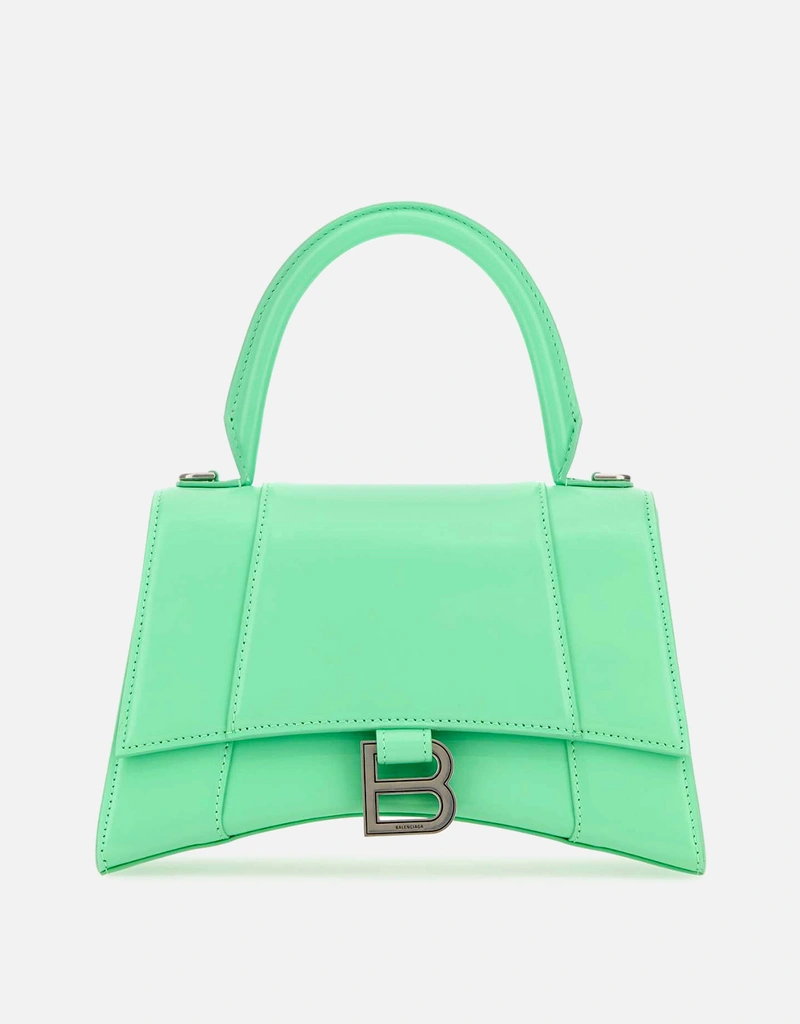 Balenciaga ミントグリーンレザー小さな砂時計ハンドバッグ () IFCHIC.COM