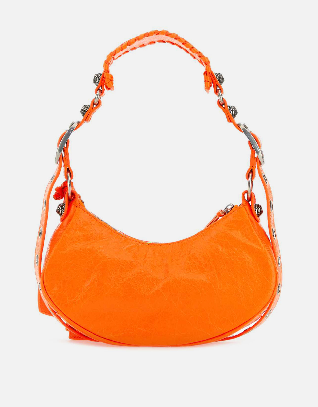 Balenciaga フルオオレンジナッパレザールカゴールXSショルダーバッグ