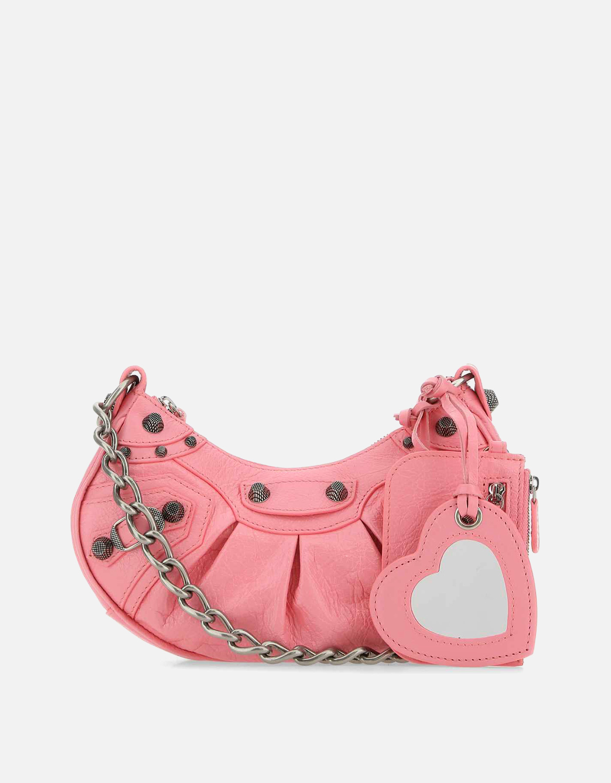 Balenciaga ピンクナッパレザールカゴールXSクロスボディバッグ