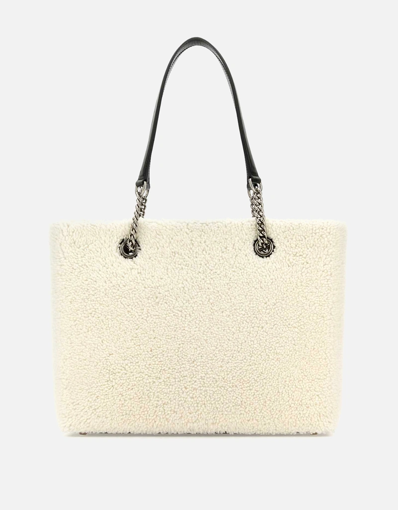 Balenciaga ホワイトシアリングデューティフリーマハンドバッグ