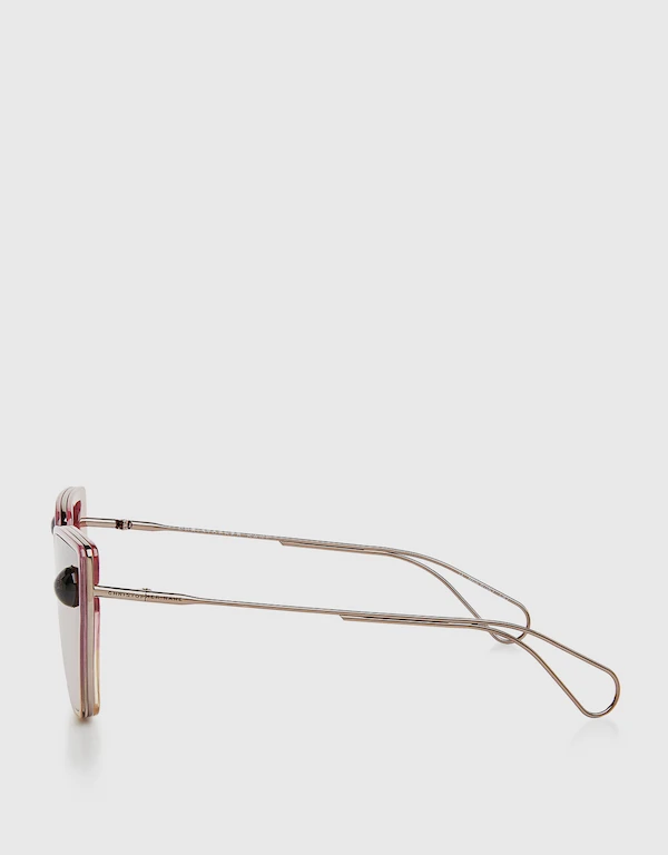 Christopher Kane Transparent Square Sunglasses 