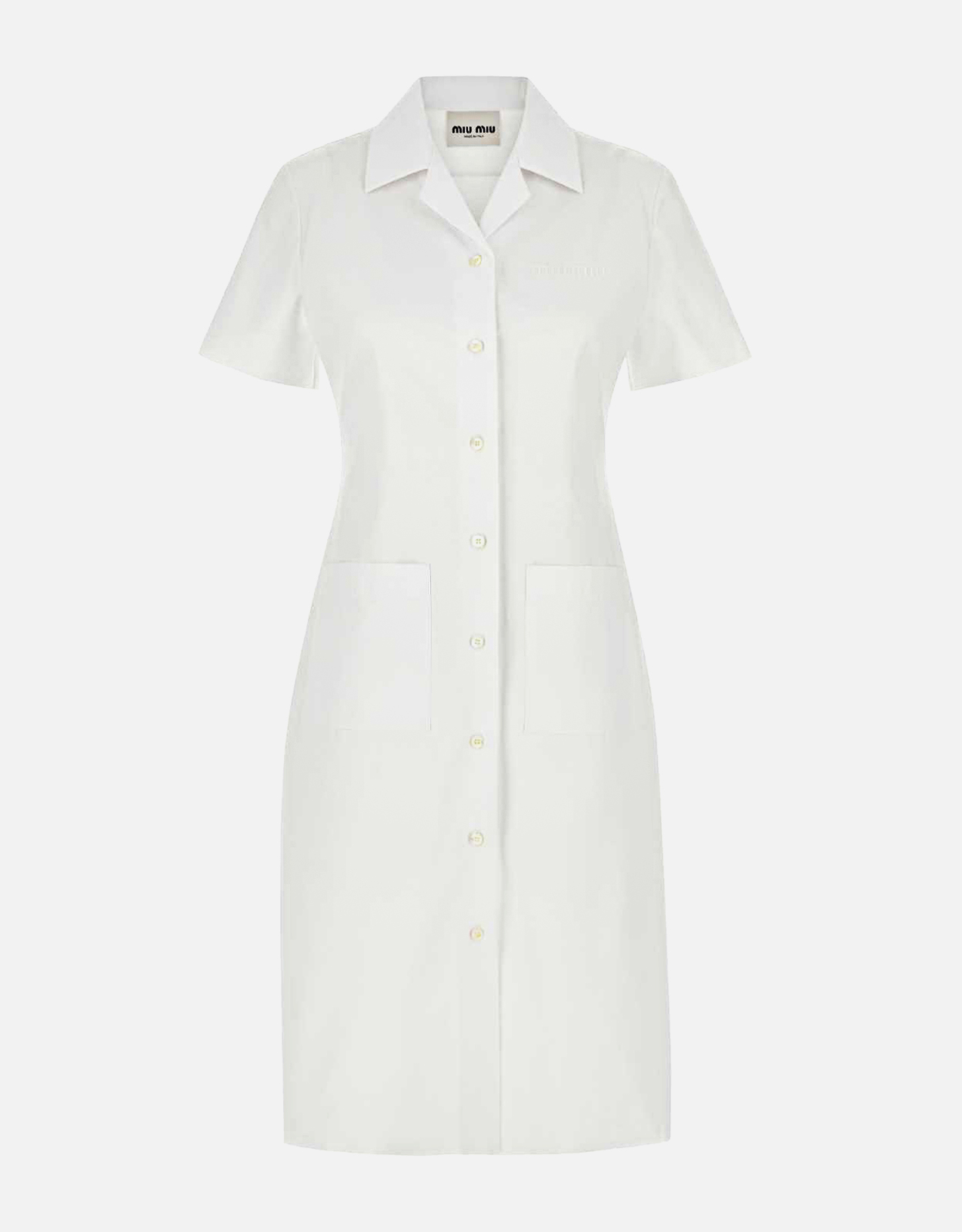 Miu Miu Miu Miu Cotton Knee Length Shirt Dress - IT 40　ミュウミュウ コットン膝丈シャツドレス - IT 40