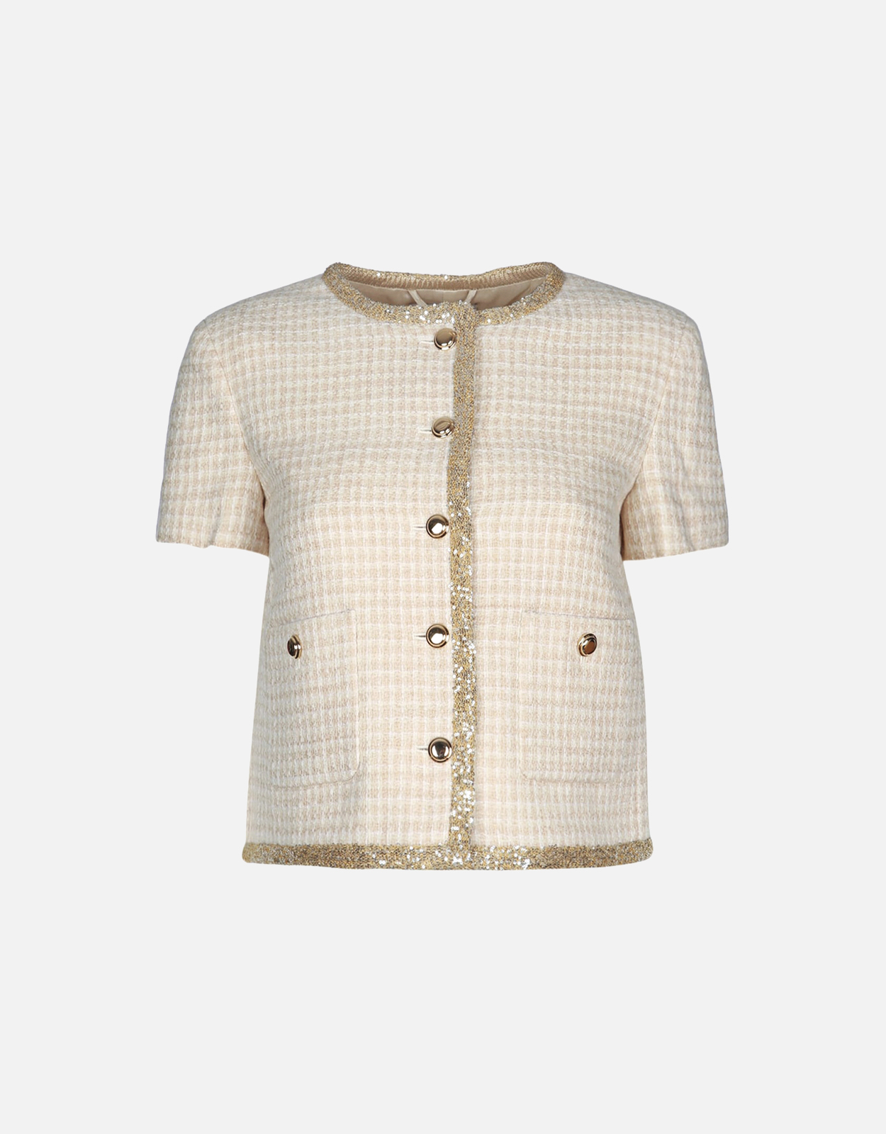 Miu Miu Miu Miu Wool Check-Pattern Cropped Jacket - IT 36　ミュウミュウ ウール チェック柄 クロップド ジャケット - IT 36