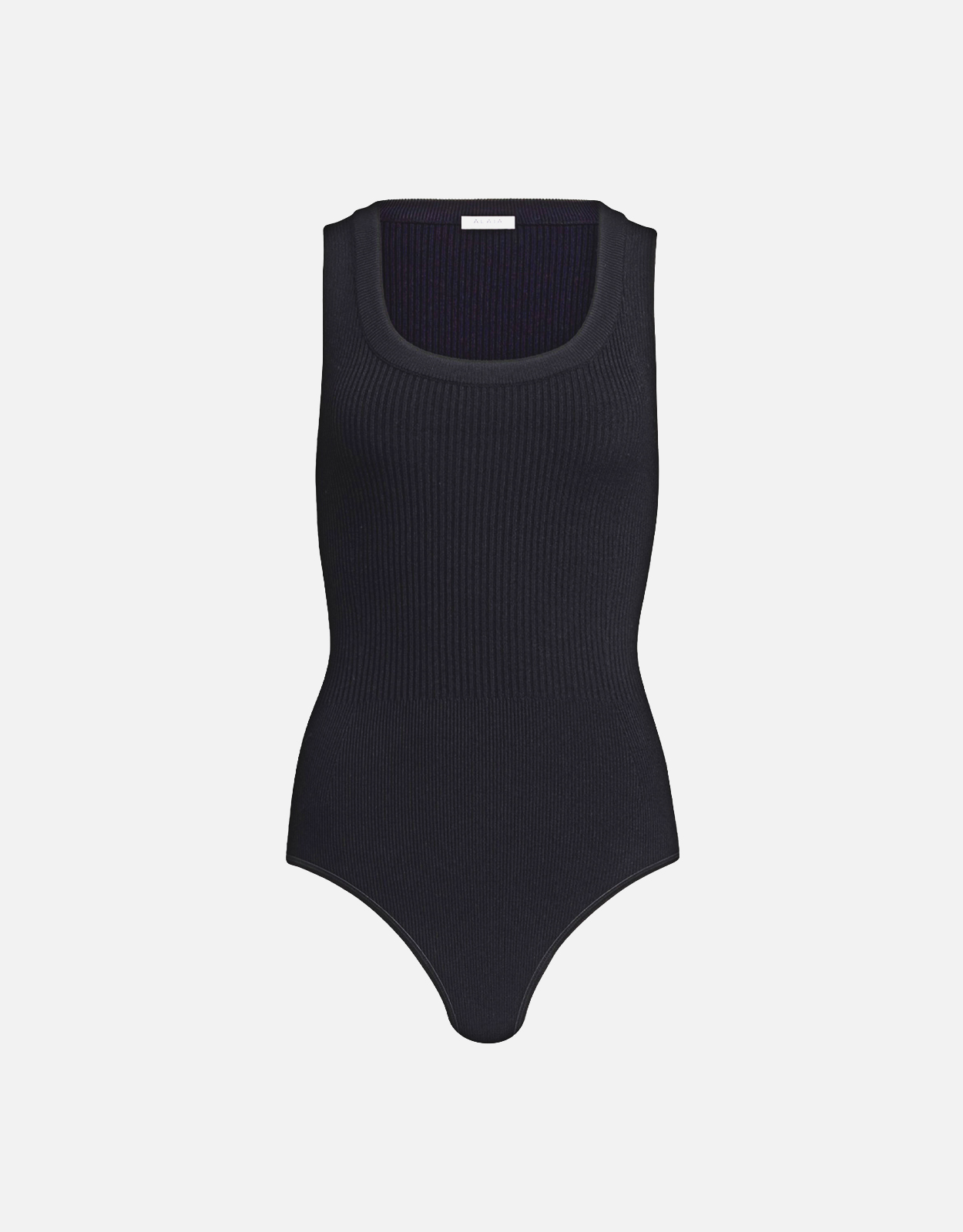 ALAÏA 無袖リブ編みボディスーツ (トップス,ジャンプスーツ) IFCHIC.COM
