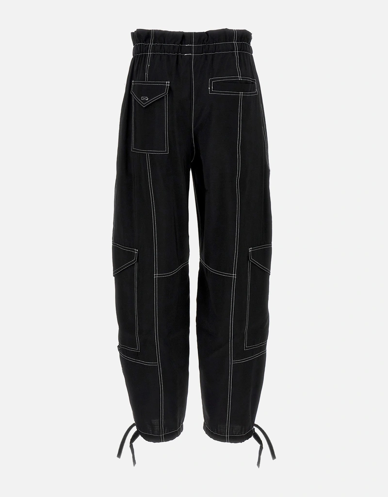 Ganni ライトスラブポケットパンツ (パンツ,ストレートレッグパンツ