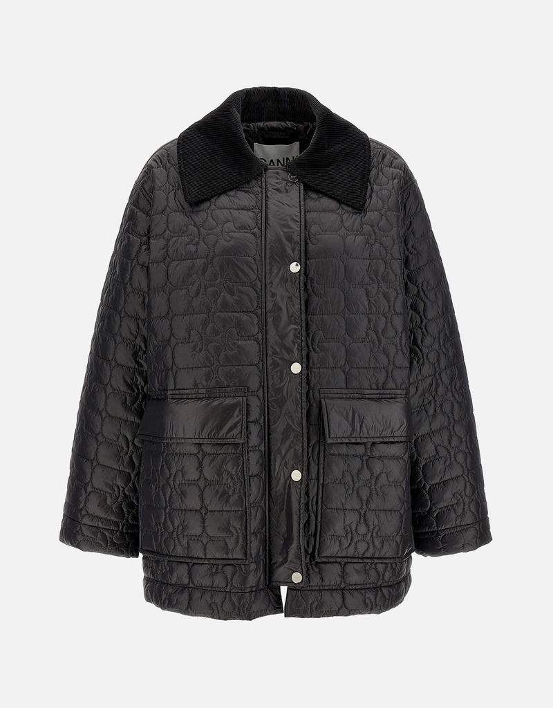 Ganni ナイロンシャイニーキルトジャケット (ジャケット) IFCHIC.COM