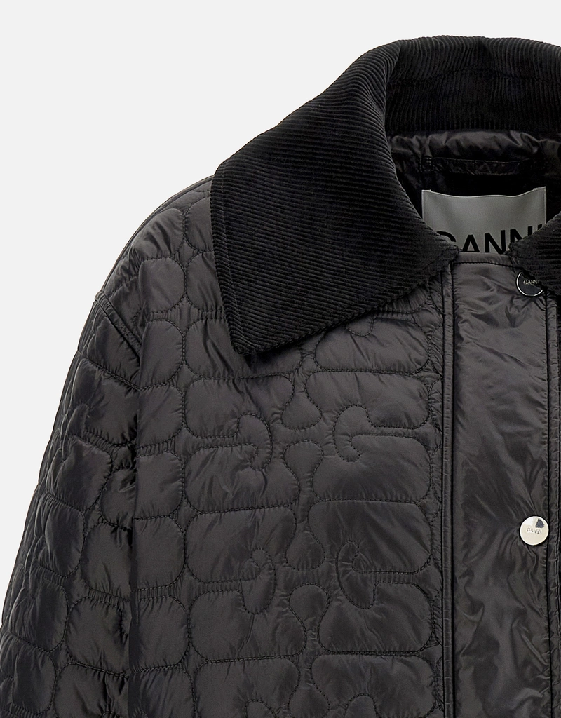 Ganni ナイロンシャイニーキルトジャケット (ジャケット) IFCHIC.COM