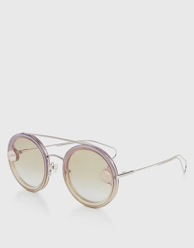 Ombre Round Sunglasses