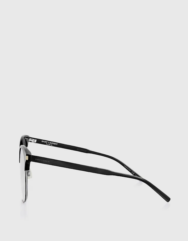 Saint Laurent Mirrored Cat-eye Sunglasses
