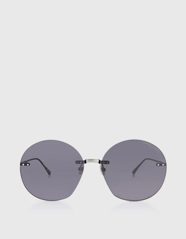 Bottega Veneta Rimless Round Sunglasses