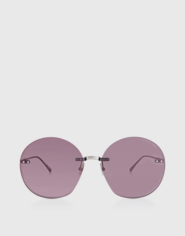 Bottega Veneta Rimless Round Sunglasses