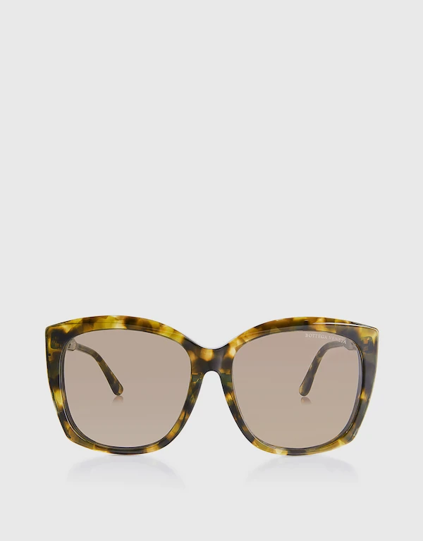 Bottega Veneta Tortoise Square Sunglasses