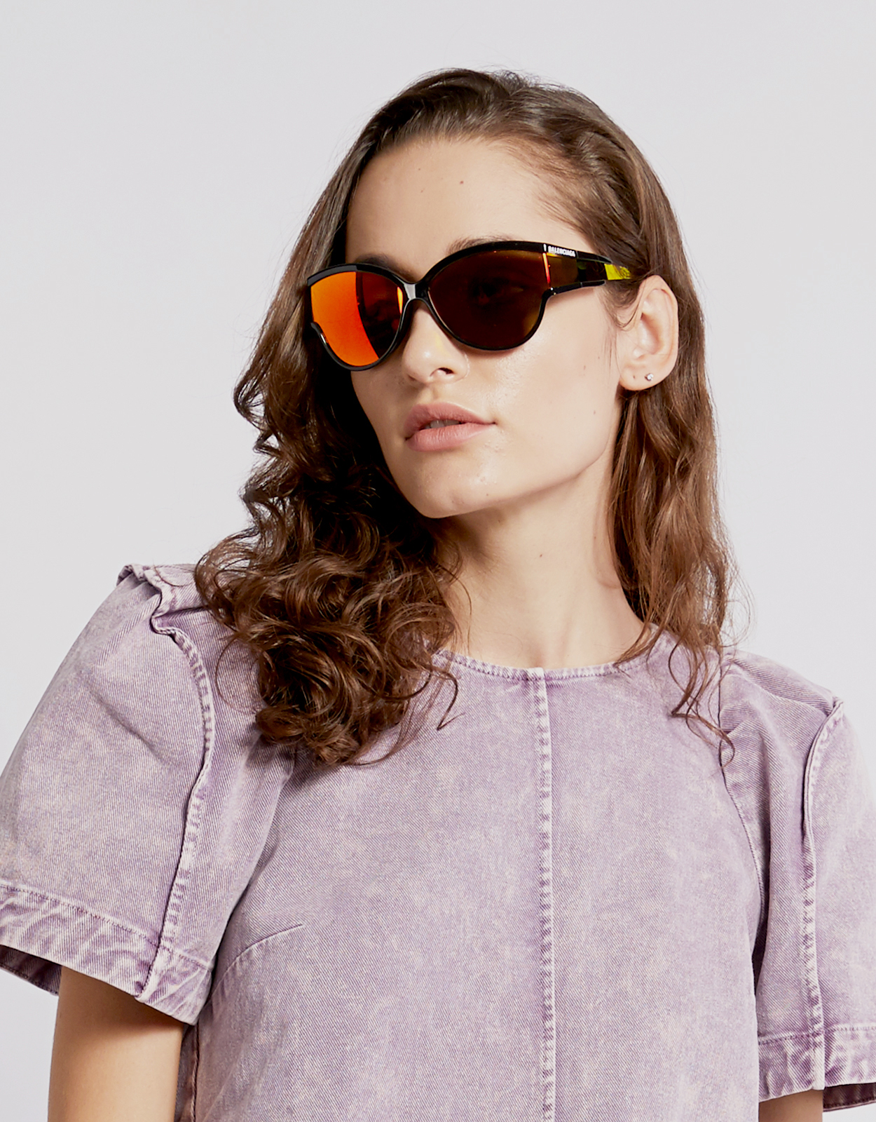 Balenciaga Unlimited Round Mirrored Sunglasses (Sunglasses,Round Frame)  IFCHIC.COM