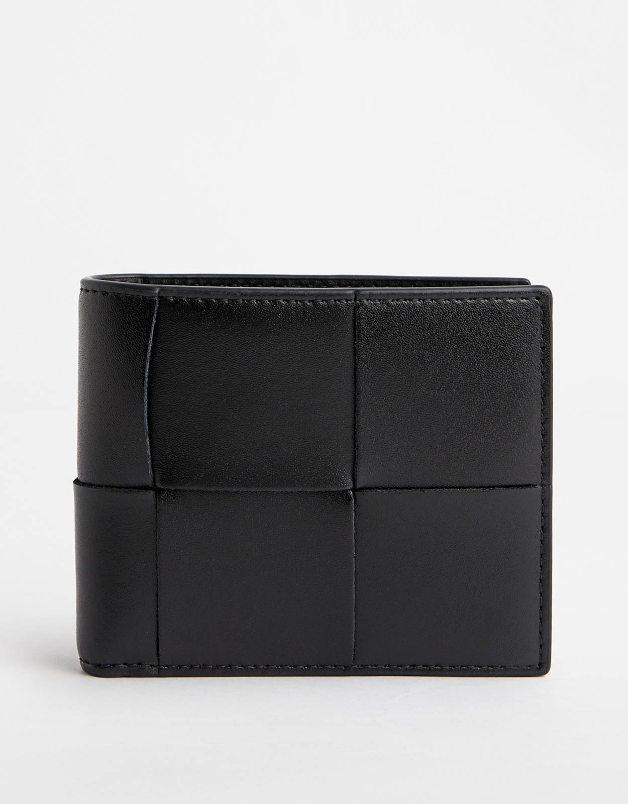 BOTTEGA VENETA Bottega Veneta Men's Cassette Intreccio Calfskin Leather Bi-Fold Wallet　ボッテガヴェネタ メンズ カセット イントレシオ カーフスキン レザー 二つ折り財布