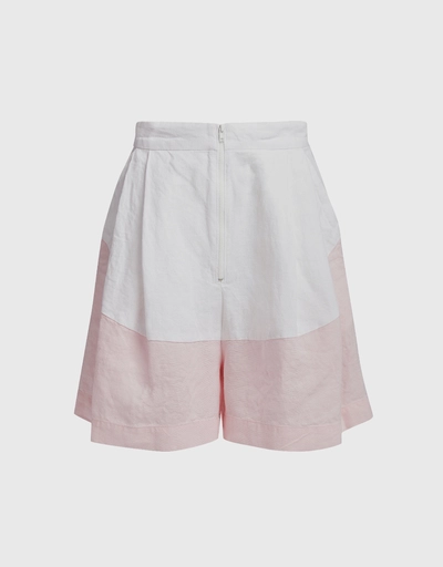 Bandini Color-block High-rised Shorts