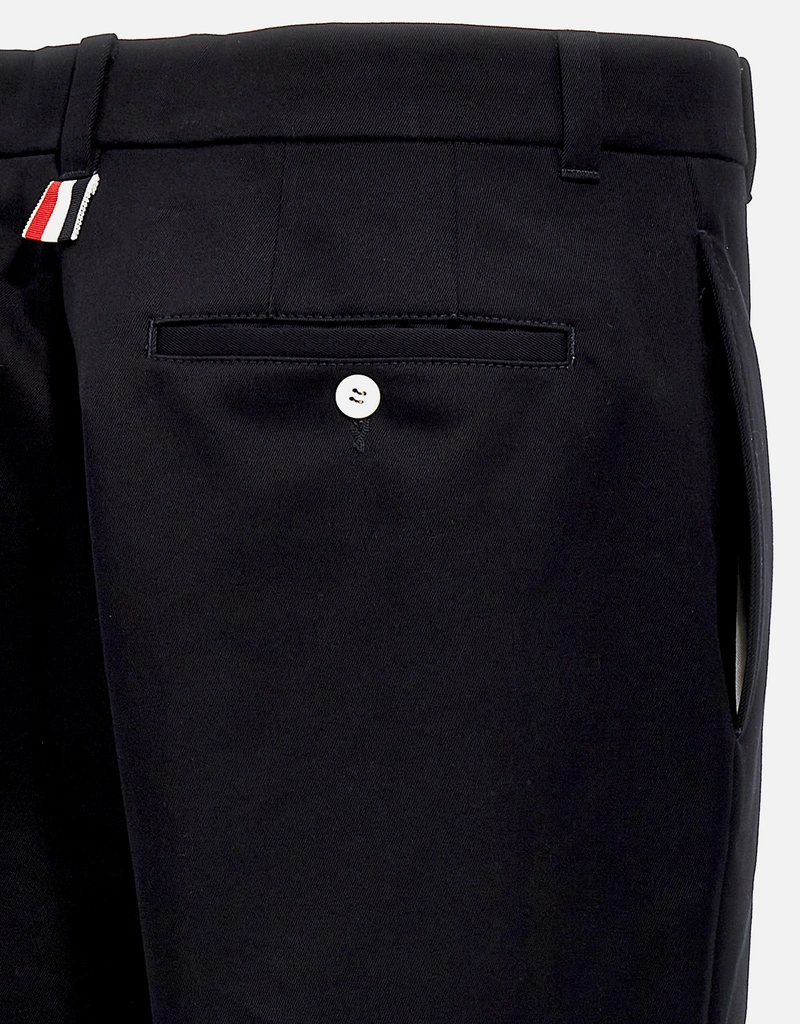 Thom Browne メンズ コットン パネルド ストレートレッグ パンツ