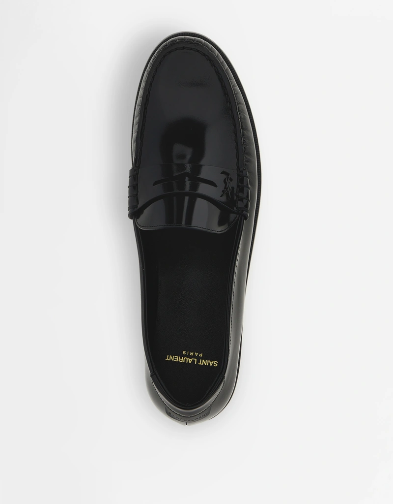 Saint Laurent Men's Le Loafer Calfskin Leather Loafers (シューズ
