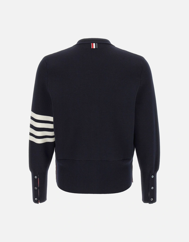 Thom Browne メンズ 4バー ウール カーディガン (ニットウェア
