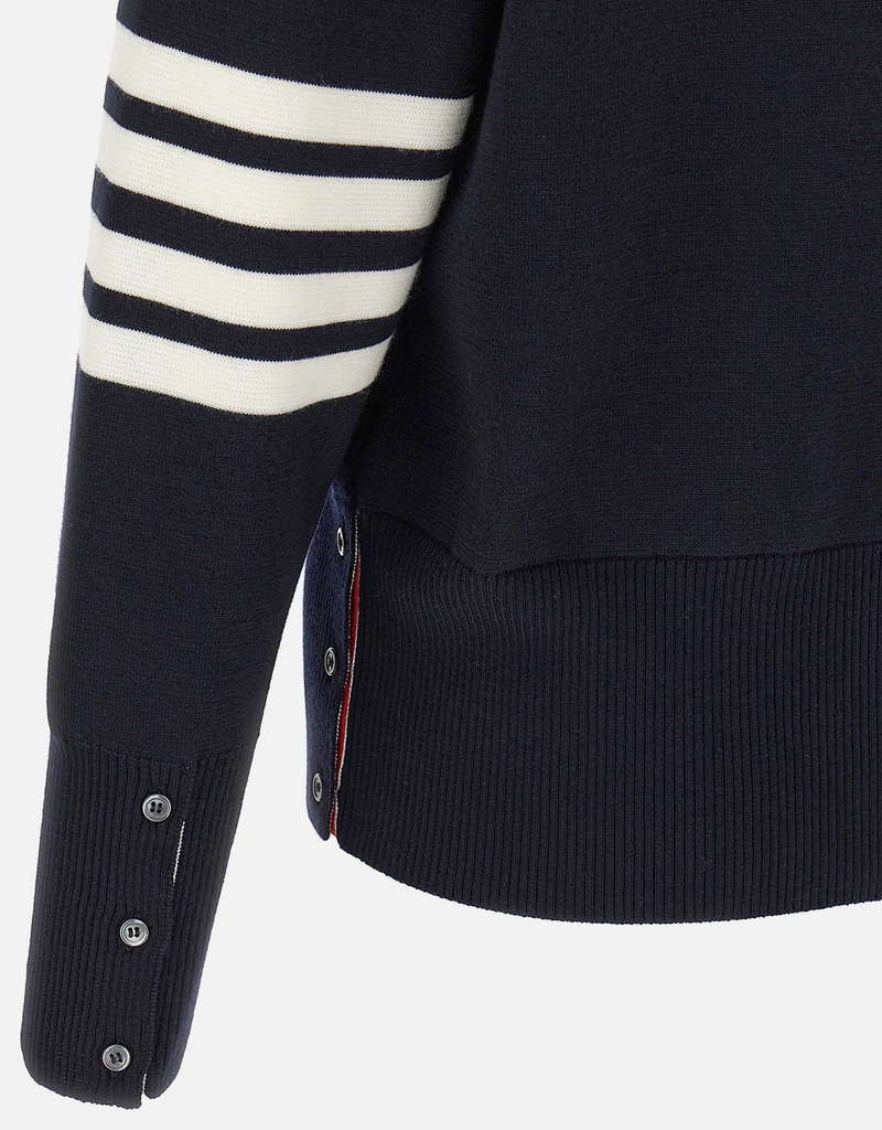 Thom Browne メンズ 4バー ウール カーディガン (ニットウェア