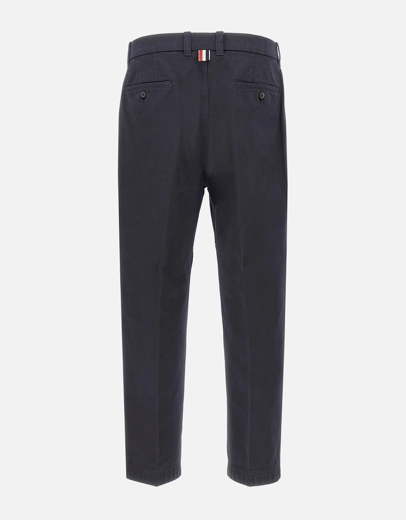 Thom Browne メンズ ユーティリティ コットン テーパードレッグ パンツ
